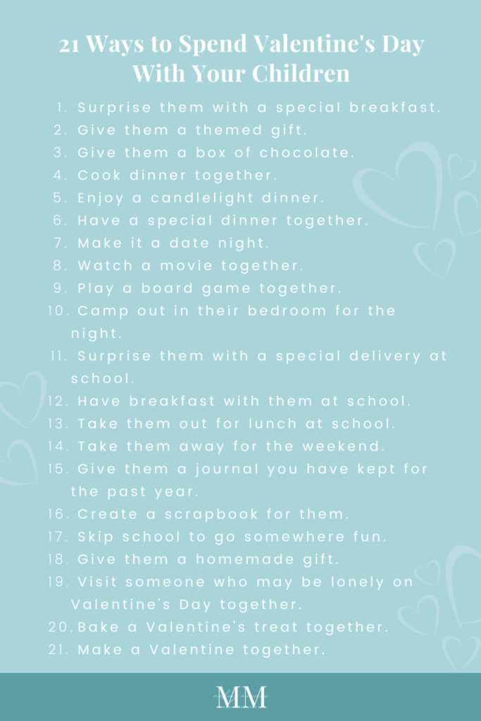 21 ways to spend Valentine's Day with your children