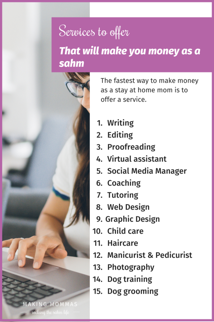 services you can offer as a sahm