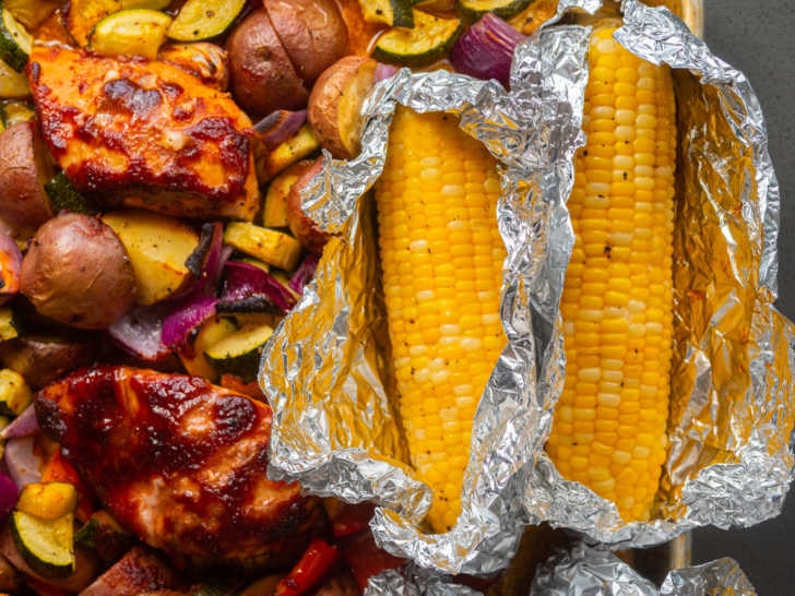 image of bbq sheet pan chicken