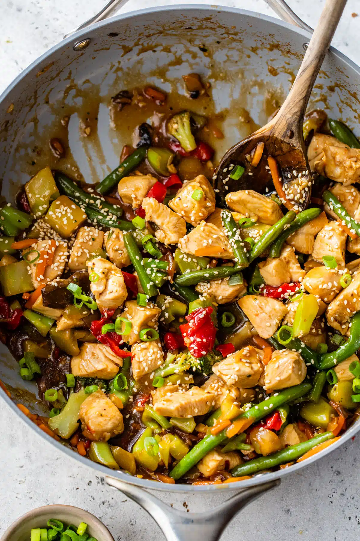 Image of stir fry in a pan