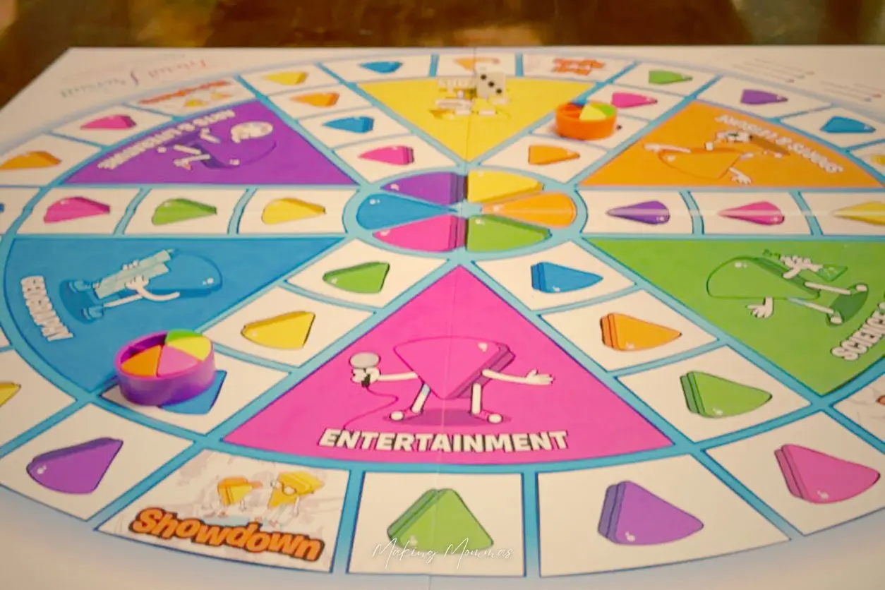 Image of the game board "Trivial Pursuit, Family Edition."