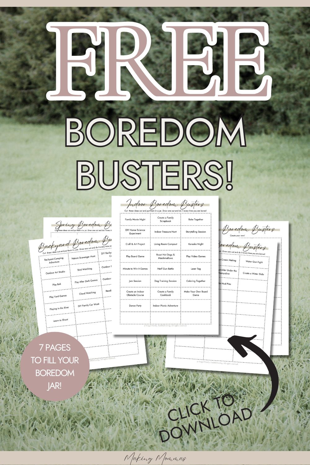 pin image of free boredom busters printable