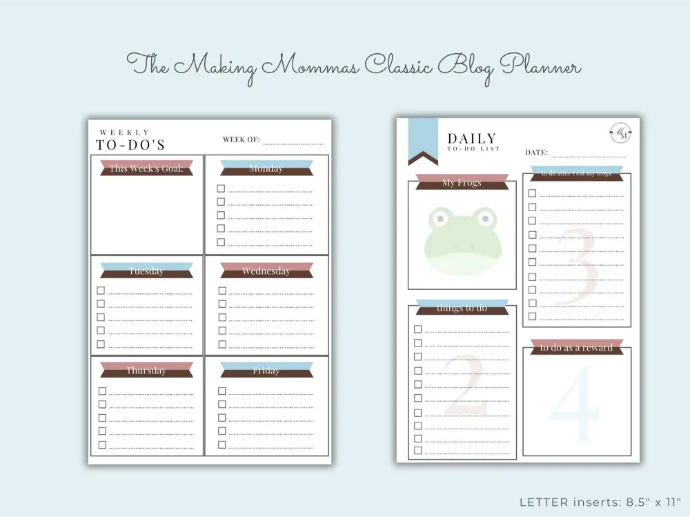 image of The Making Mommas Classic Blog Planner