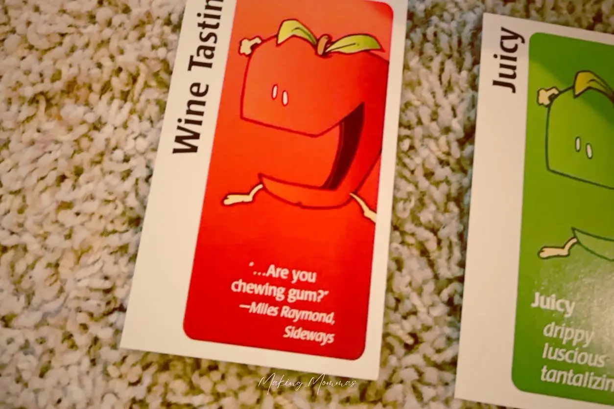 An image of Apples to Apples cards