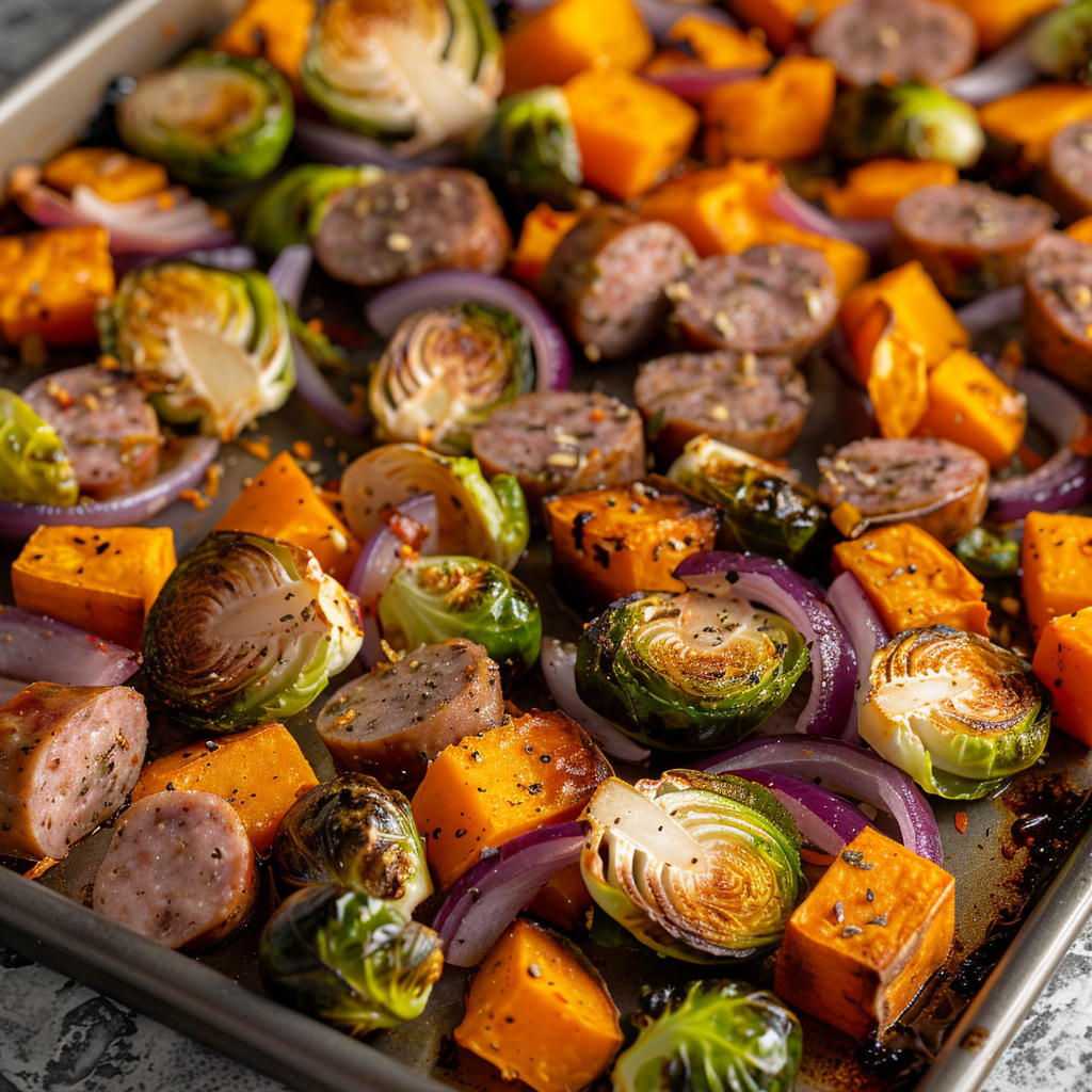 image of sausage and veggies