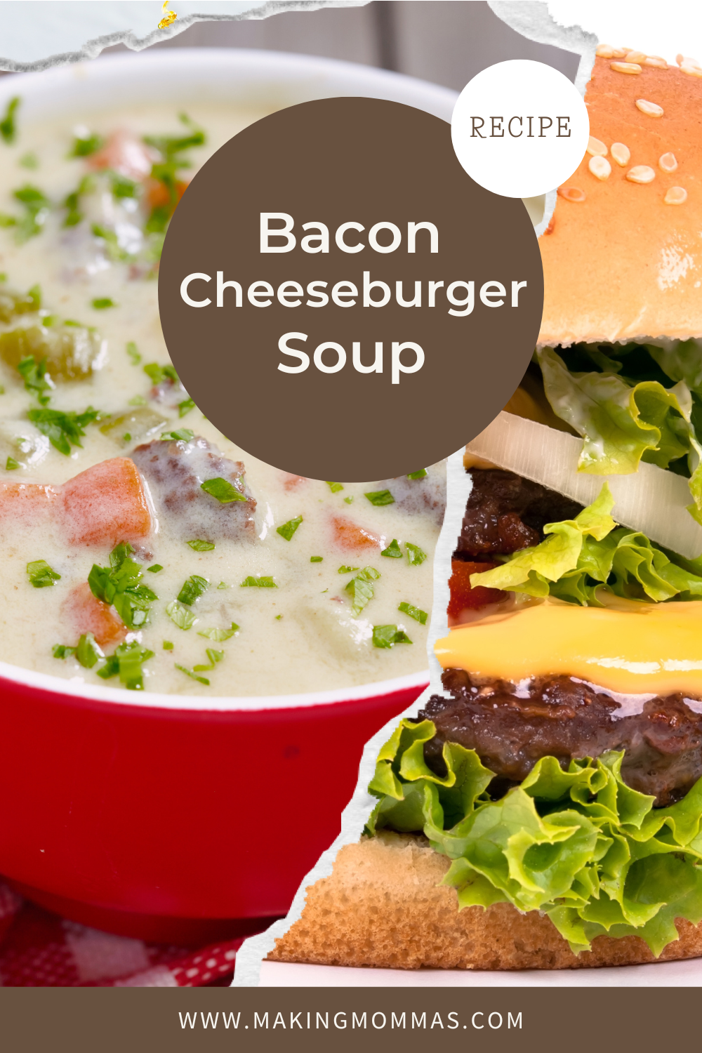 Healthy cheeseburger soup recipe