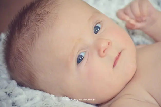 image of infant baby boy with blue eyes