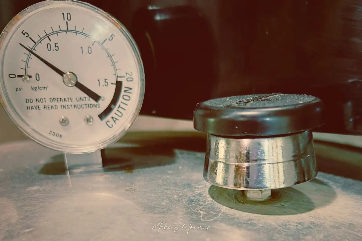 image of a pressure cooker at 4 pounds