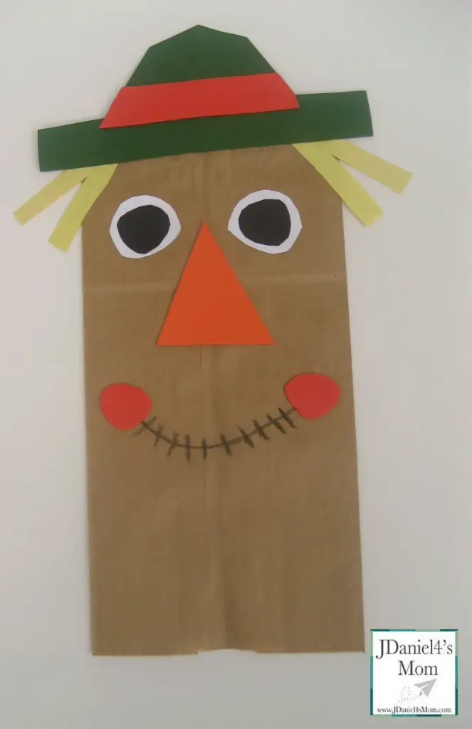 image of a paper bag scarecrow