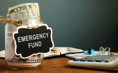 image of an emergency savings jar