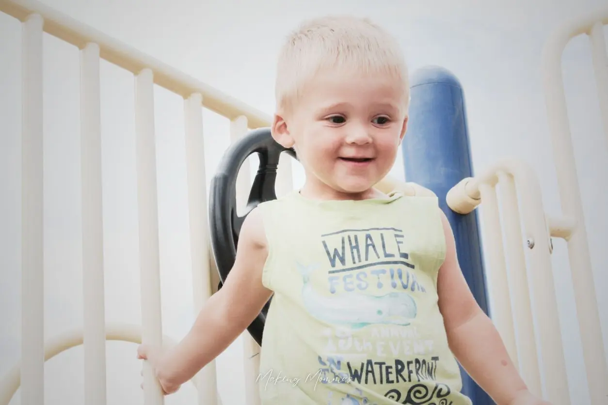 image of a little boy on a playground