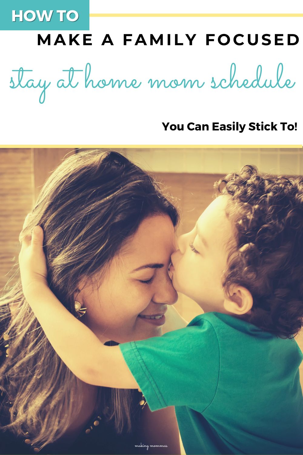 pin image of how to make a family focused stay at home mom schedule you can easily stick to