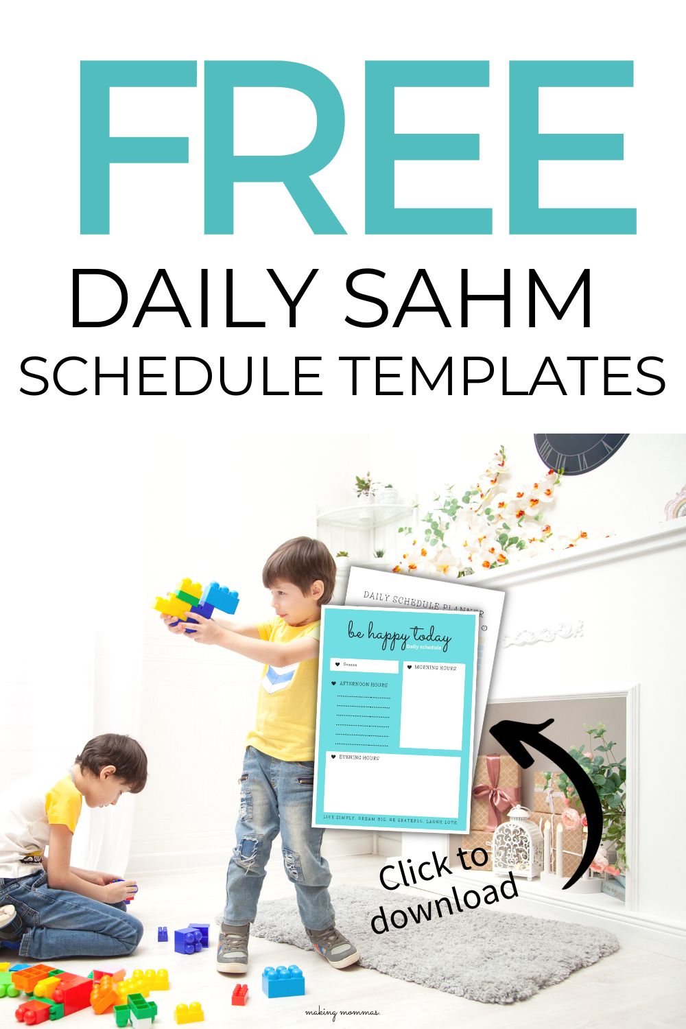 pin image of free daily sahm schedule templates
