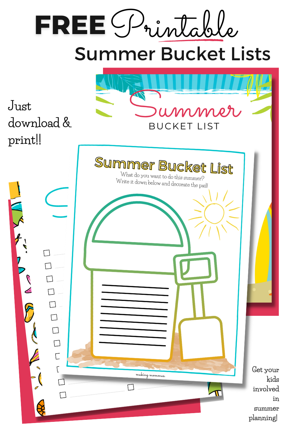 image of free summer printables