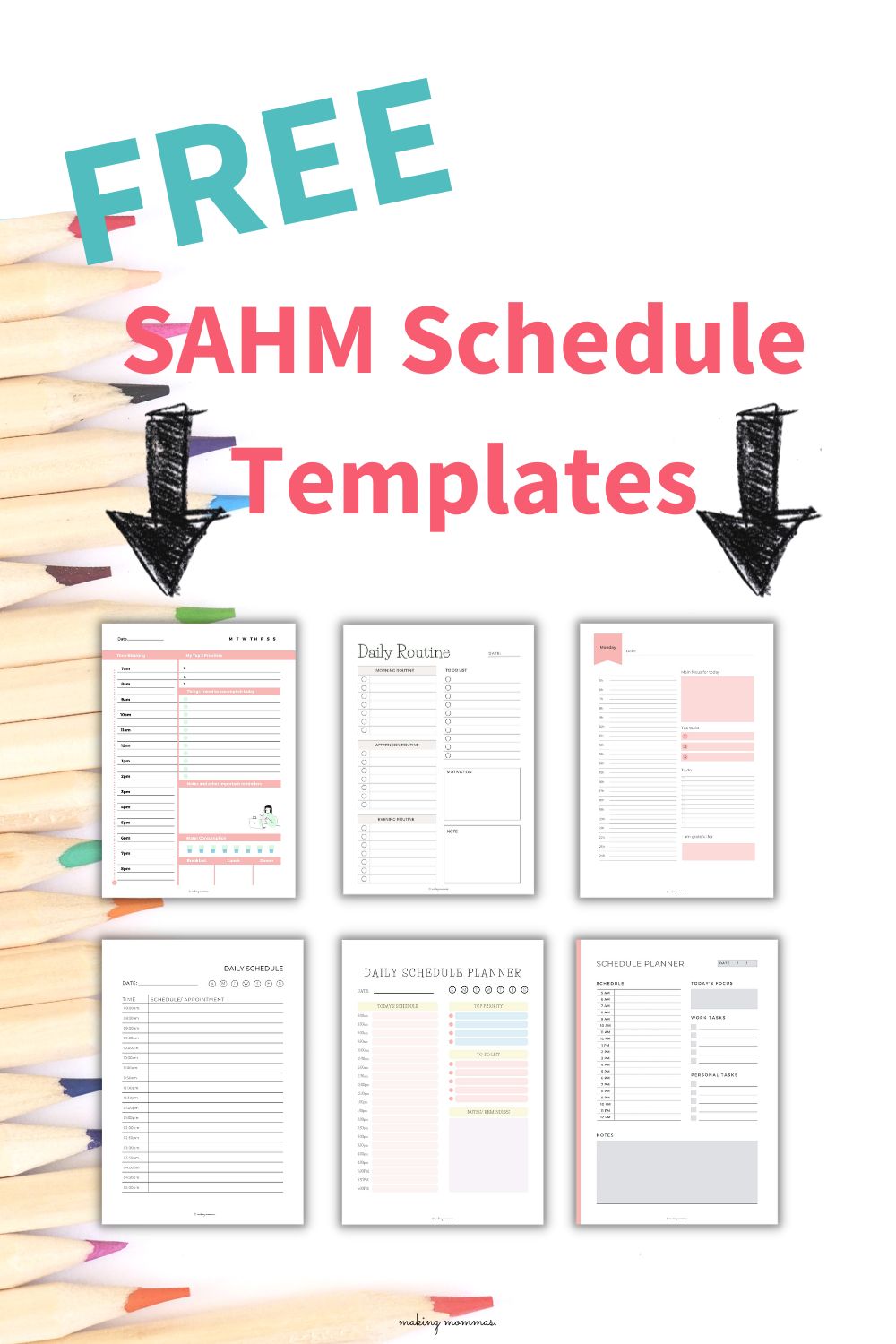pin image of free sahm schedule templates