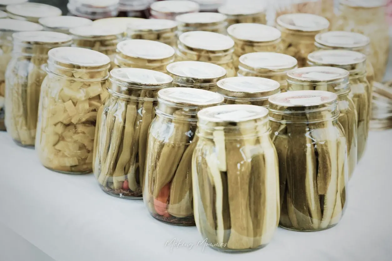 image of tons of jars of pickles