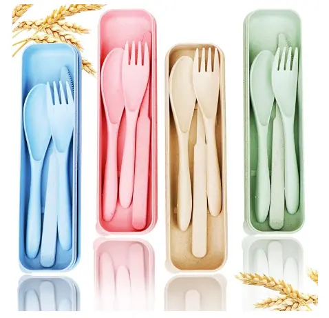 image of colorful travel size silverware