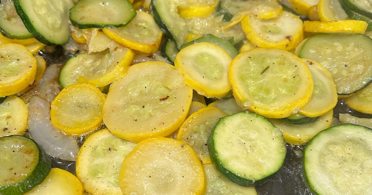 image of pan fried zucchini