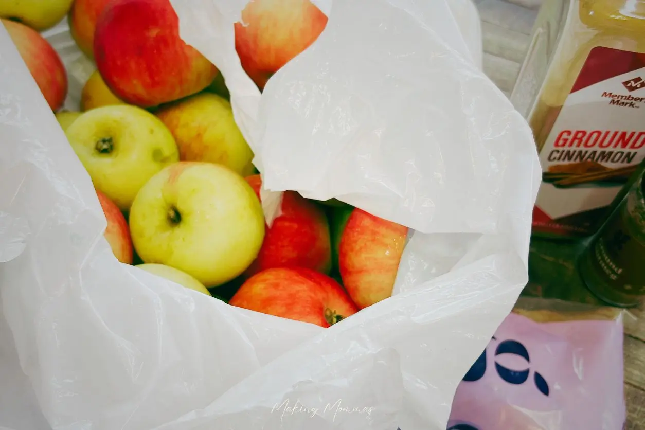 image of a bag of apples