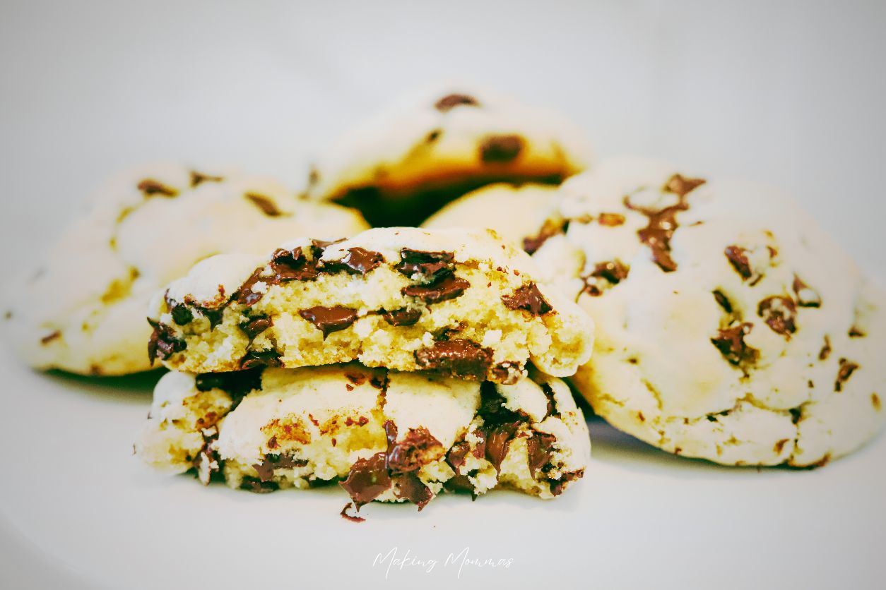 image of a pile of chocolate chip cookies