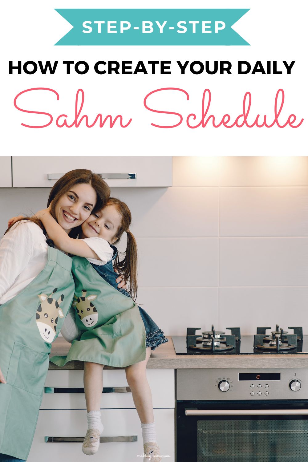 pin image of how to create your daily sahm schedule step by step