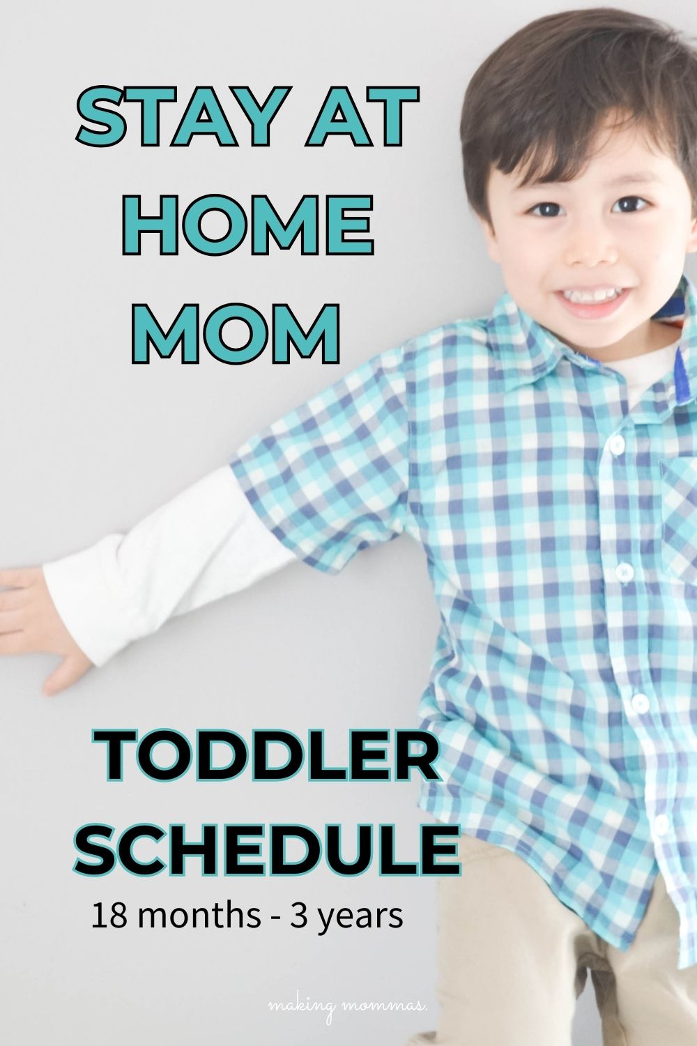 pin image of stay at home mom schedule for toddlers