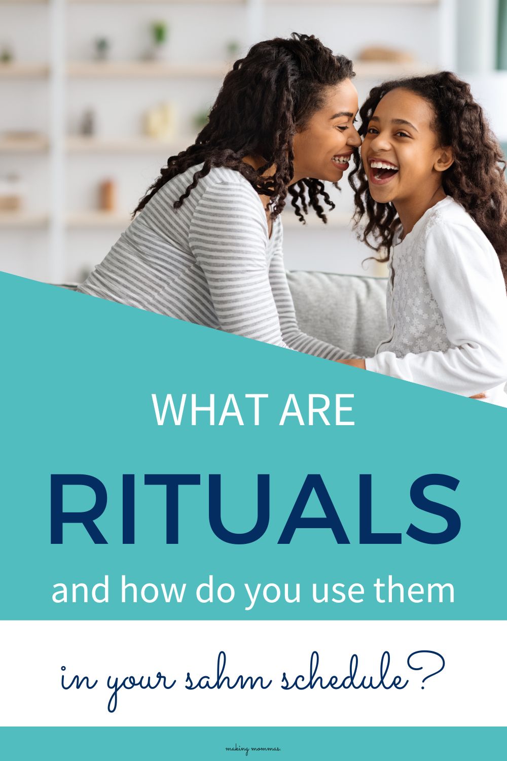 pin image of what are rituals and how do you use them in your sahm schedule